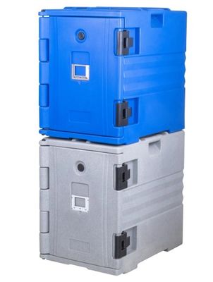 नीली अछूता खाद्य पैन वाहक नायलॉन हैंडल