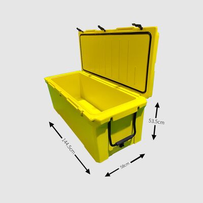 240QT बड़ा रोटोमोल्डेड कूलर बॉक्स - मछली पकड़ने और यात्रा के लिए भारी शुल्क वाला आउटडोर आइस चेस्ट