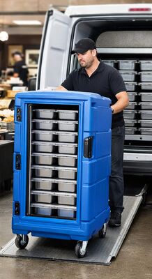 कोल्ड चेन लॉजिस्टिक्स के लिए 900L रोटोमोल्ड्ड आइसोलेटेड फूड ट्रांसपोर्ट कैबिनेट