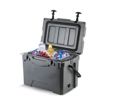OEM 25QT पोर्टेबल रोटो मोल्डेड आइस बॉक्स 51.6x33.6x38.3cm