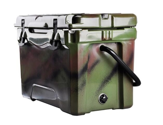 OEM 25QT पोर्टेबल रोटो मोल्डेड आइस बॉक्स 51.6x33.6x38.3cm
