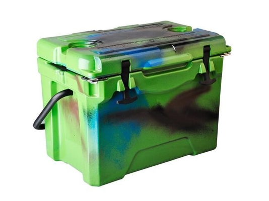 OEM 25QT पोर्टेबल रोटो मोल्डेड आइस बॉक्स 51.6x33.6x38.3cm