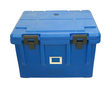 एर्गोनोमिक हैंडल के साथ लंच थर्मो ट्रांसपोर्ट बॉक्स 70L