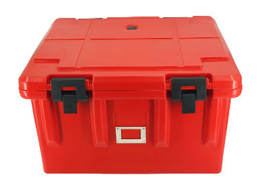 एर्गोनोमिक हैंडल के साथ लंच थर्मो ट्रांसपोर्ट बॉक्स 70L